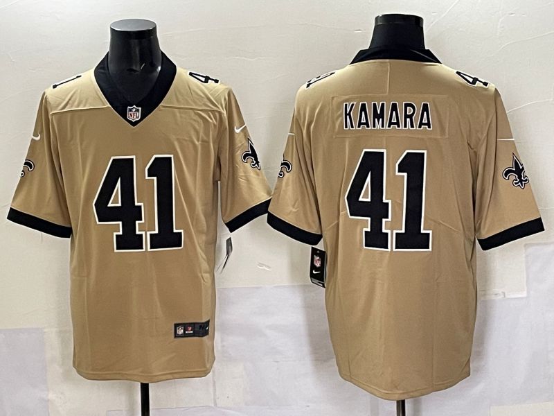 Men 2025 New Orleans Saints #41 Kamara Yellow Limited NFL Jersey style 02->new orleans saints->NFL Jersey